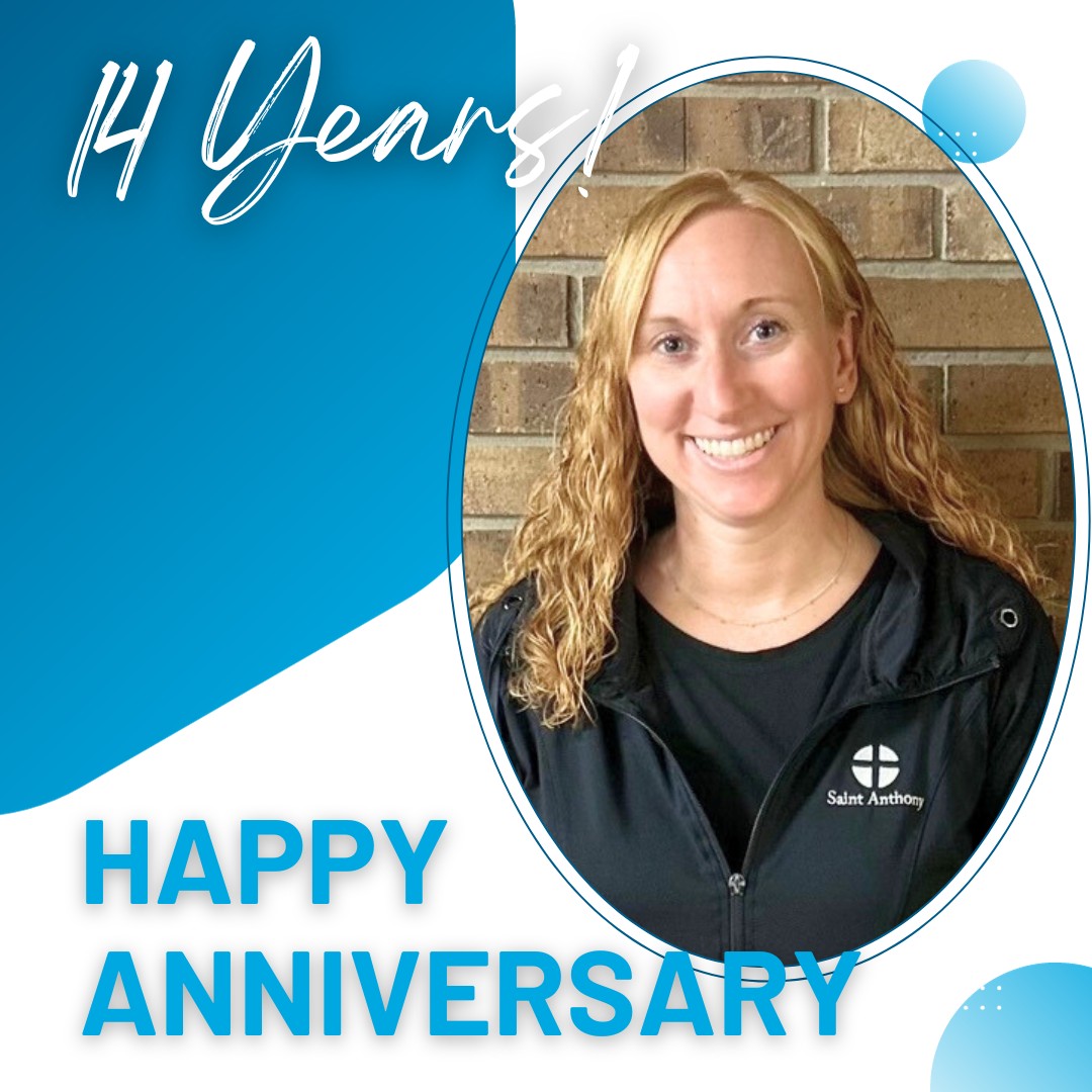 We're celebrating Nichole Frank, MA, CCC-SLP, for her incredible dedication and 14 years of transforming lives at Saint Anthony Rehabilitation and Nursing Center.