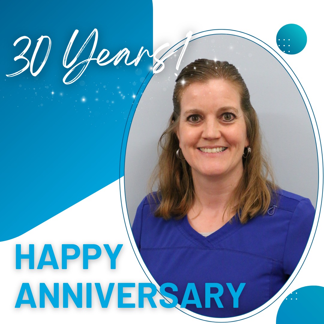 Today marks the 30th anniversary of Kim Bowerman, LPN, our MDS Coordinator.ðŸŽ‰